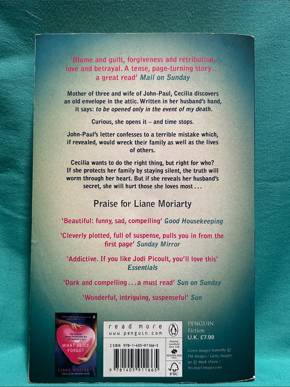 THE HUSBAND’S SECRET- By Liane Moriarty - Picture 2 of 6
